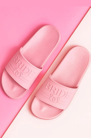 Pink Bride To Be Beach Sandals-XO Fetti-L. Mae Boutique