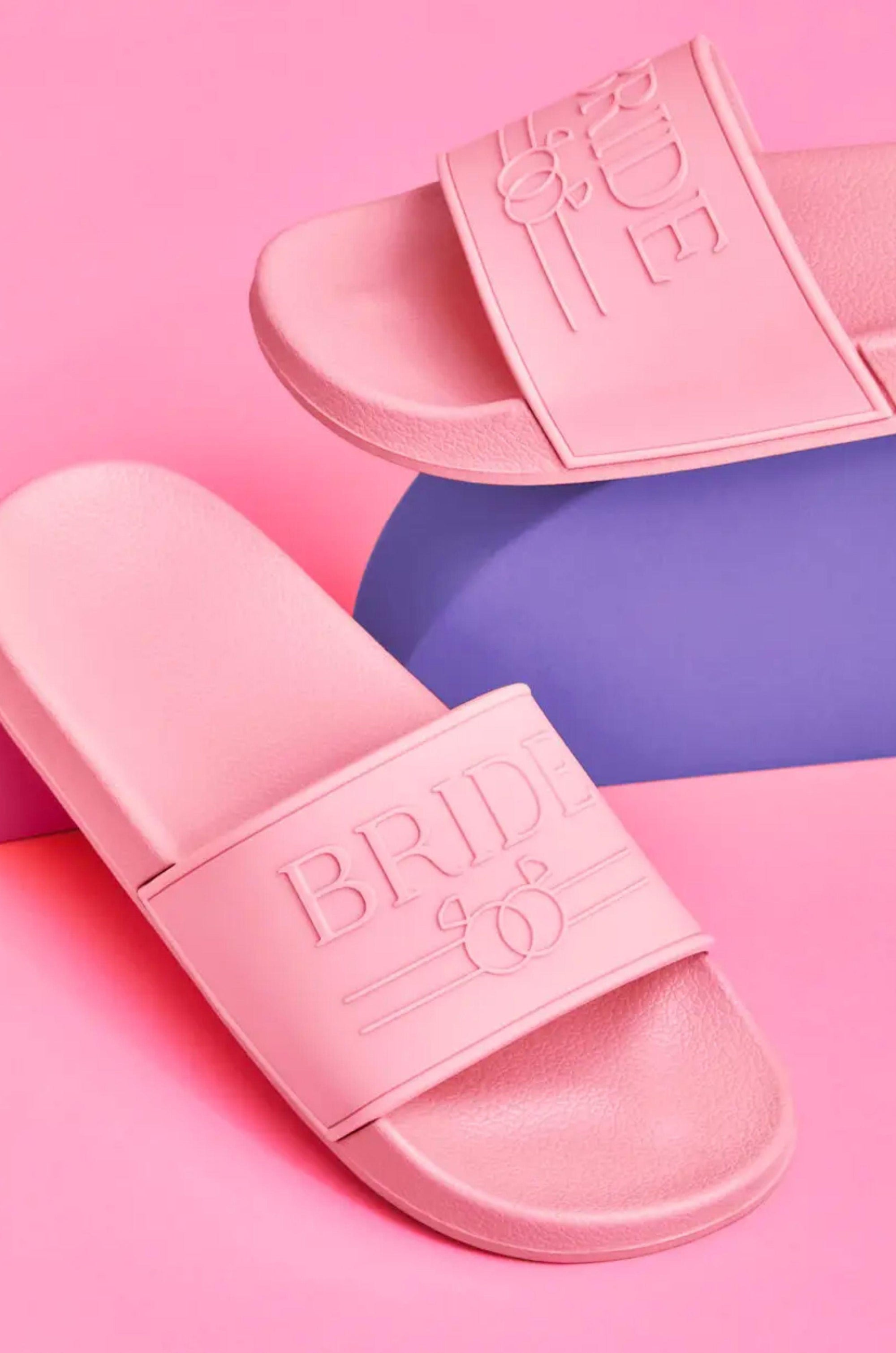 Pink Bride To Be Beach Sandals-Accessories-XO Fetti-L. Mae Boutique & Wild Mabel Clothing