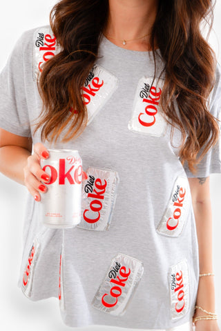 Queen of Sparkles Diet Coke Can Tee-Tops-Queen of Sparkles-L. Mae Boutique & Wild Mabel Clothing