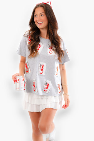 Queen of Sparkles Diet Coke Can Tee-Queen of Sparkles-L. Mae Boutique