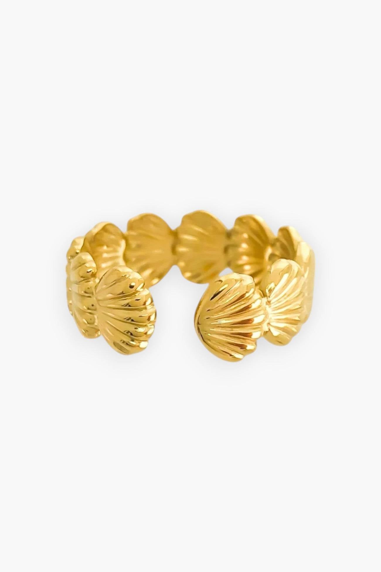 Siren Song Gold Plated Seashell Ring