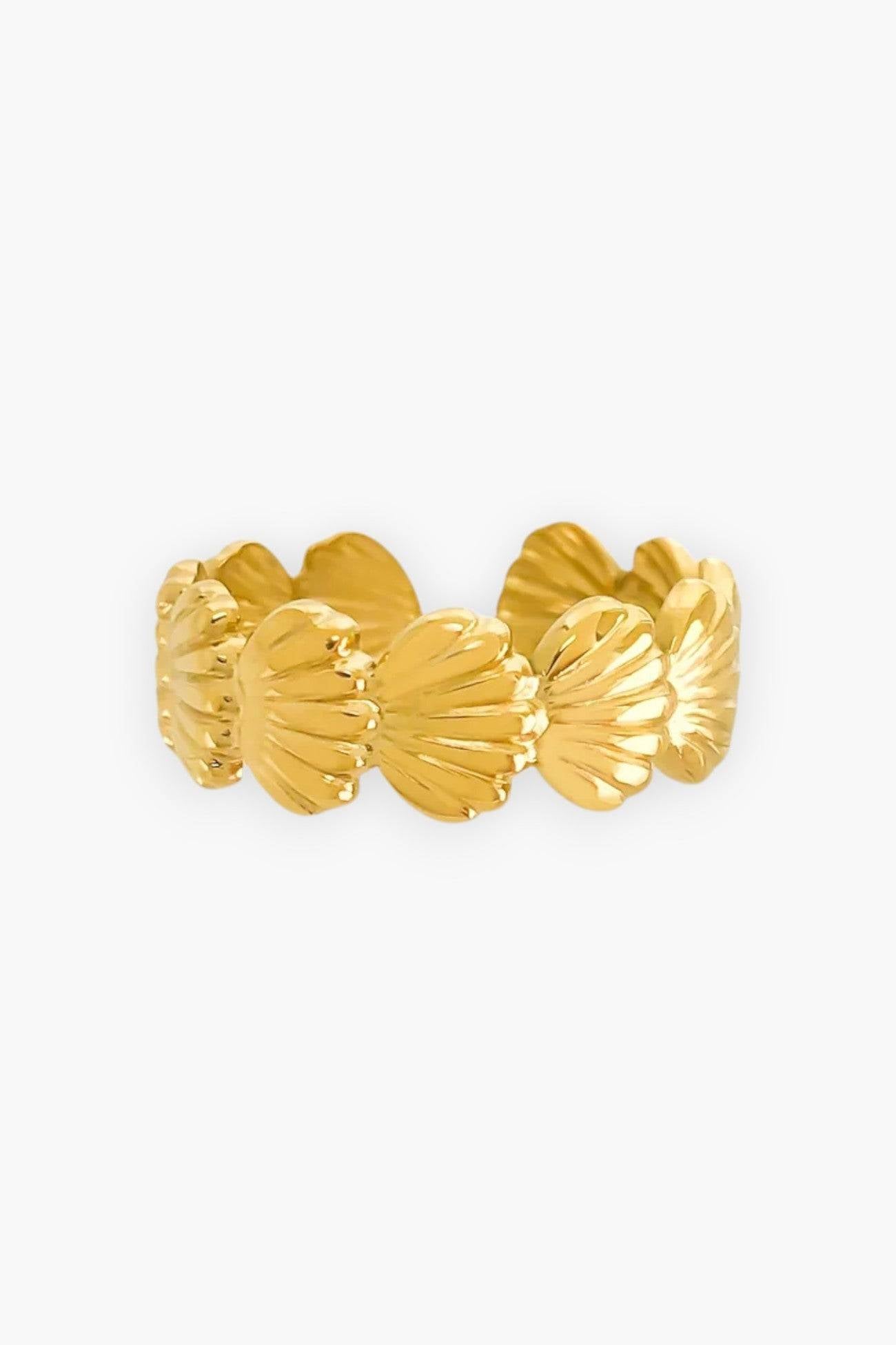 Siren Song Gold Plated Seashell Ring