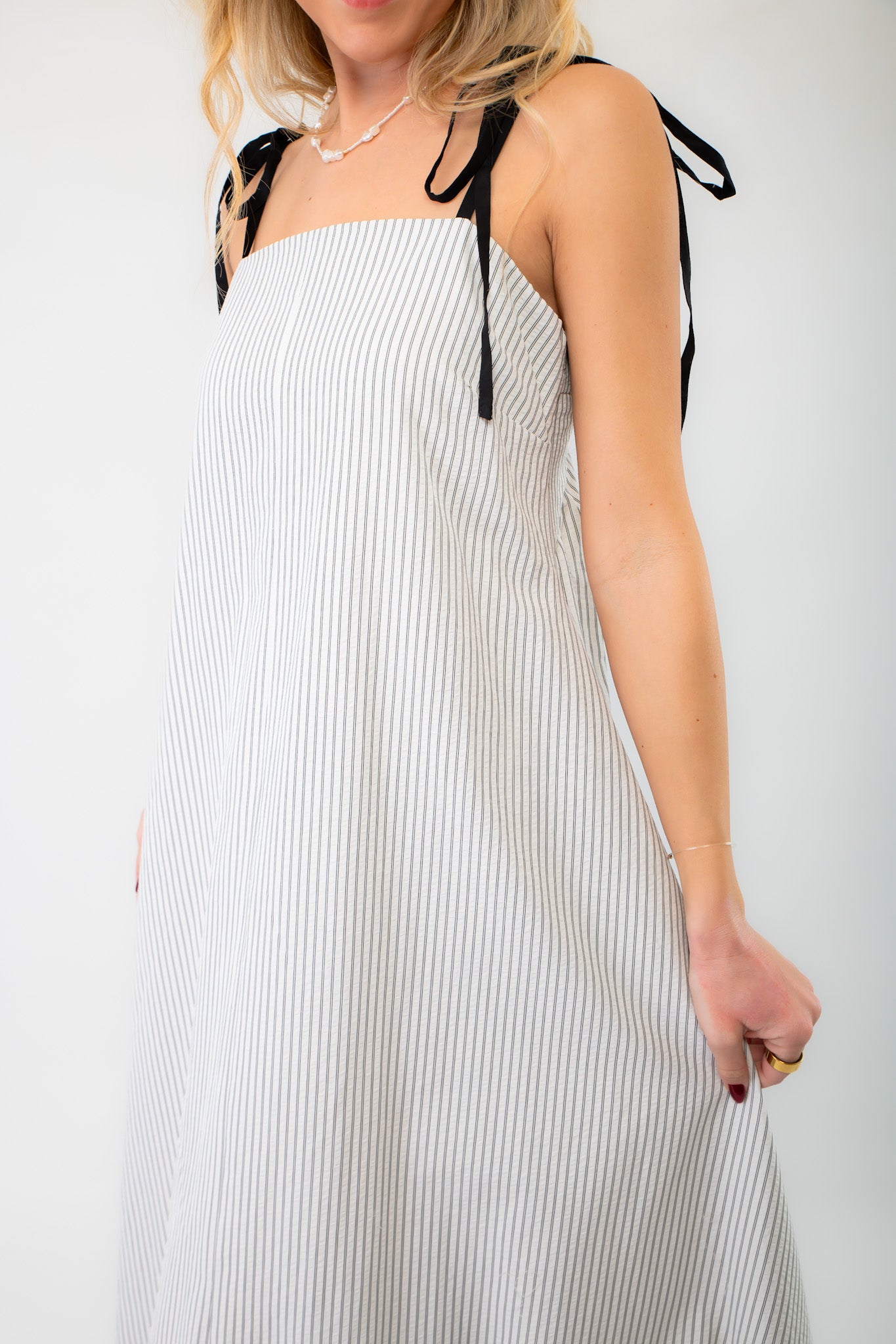 Shoreline Striped Bubble Hem Maxi Dress-Dresses-Heyson-L. Mae Boutique & Wild Mabel Clothing