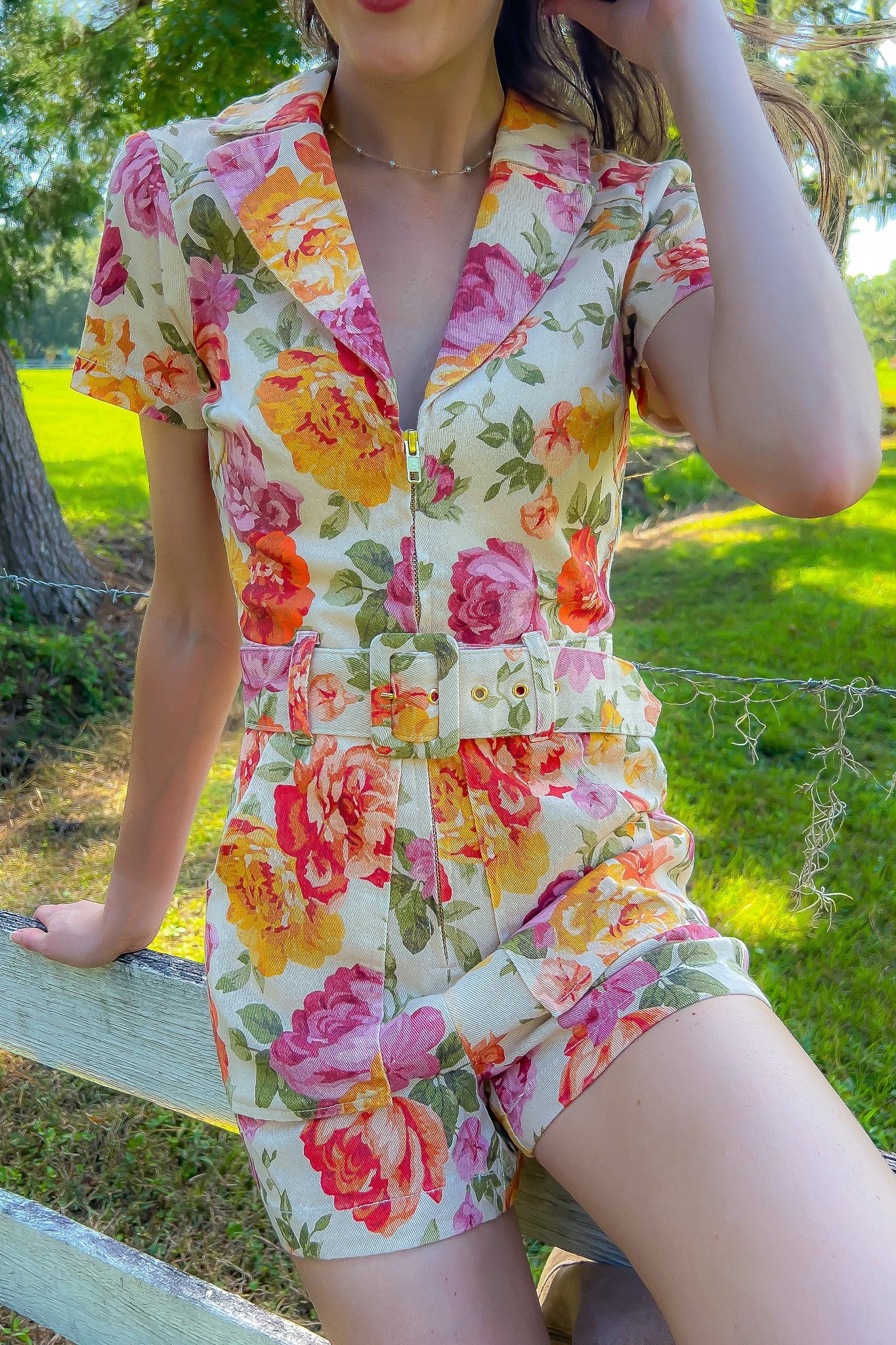 Show Me Your Mumu Hillside Floral Outlaw Romper-Onesies-Show Me Your Mumu-L. Mae Boutique & Wild Mabel Clothing