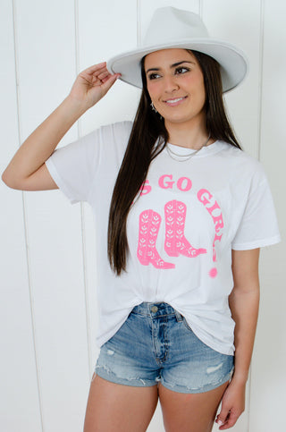 Show Me Your Mumu Let's Go Girls Graphic Travis Tee-Tops-Show Me Your Mumu-L. Mae Boutique & Wild Mabel Clothing