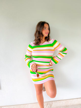 Show Me Your Mumu Multi Rib Knit Away Mini Dress-Dresses-Show Me Your Mumu-L. Mae Boutique & Wild Mabel Clothing