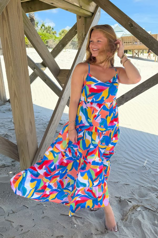 Show Me Your Mumu Rainbow Pop Caroline Maxi Dress-Dresses-Show Me Your Mumu-L. Mae Boutique & Wild Mabel Clothing