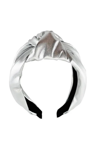 Silver Disco Faux Leather Headband-Accessories-Jazzy Pink Boutique-L. Mae Boutique & Wild Mabel Clothing