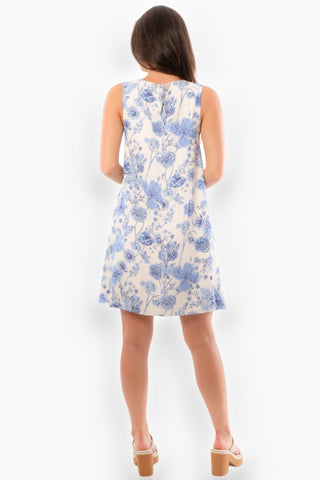 Sky Garden Light Blue Mini Dress-Dresses-In February-L. Mae Boutique & Wild Mabel Clothing