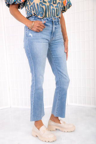 Kut from the Kloth Kelsey High Rise Fab Ab Ankle Flare Jeans-Kut from the Kloth-L. Mae Boutique