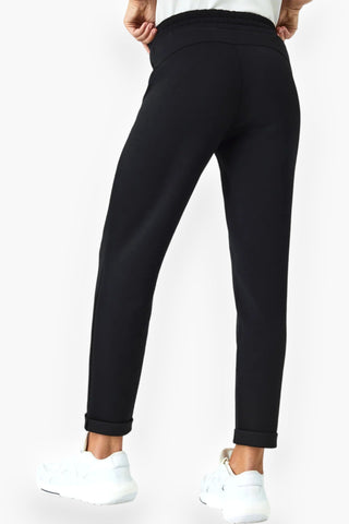 Spanx AirEssential Very Black Tapered Pant-Spanx-L. Mae Boutique