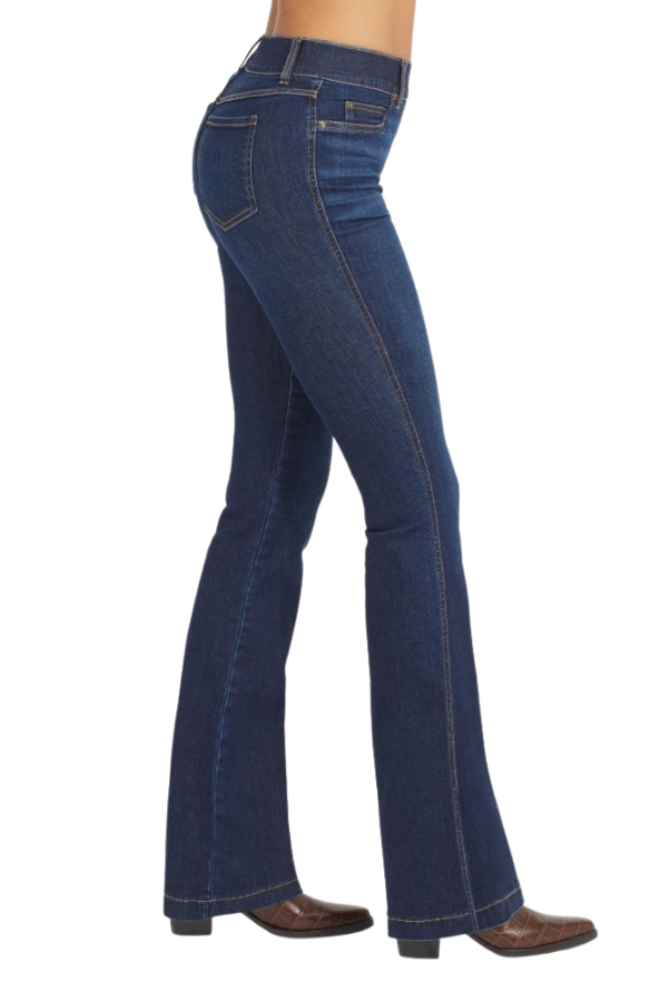 Spanx Midnight Shade Flare Jeans-Bottoms-Spanx-L. Mae Boutique & Wild Mabel Clothing