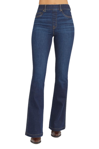 Spanx Midnight Shade Flare Jeans-Bottoms-Spanx-L. Mae Boutique & Wild Mabel Clothing