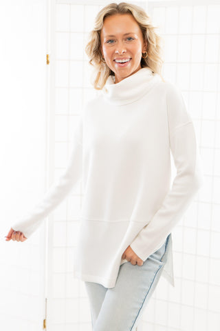 Spanx Powder AirEssentials Turtleneck Tunic-Tops-Spanx-L. Mae Boutique & Wild Mabel Clothing