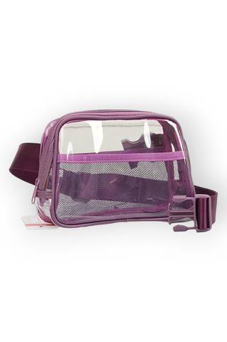 Stadium Days Clear Bag in Purple-Judson & Company-L. Mae Boutique