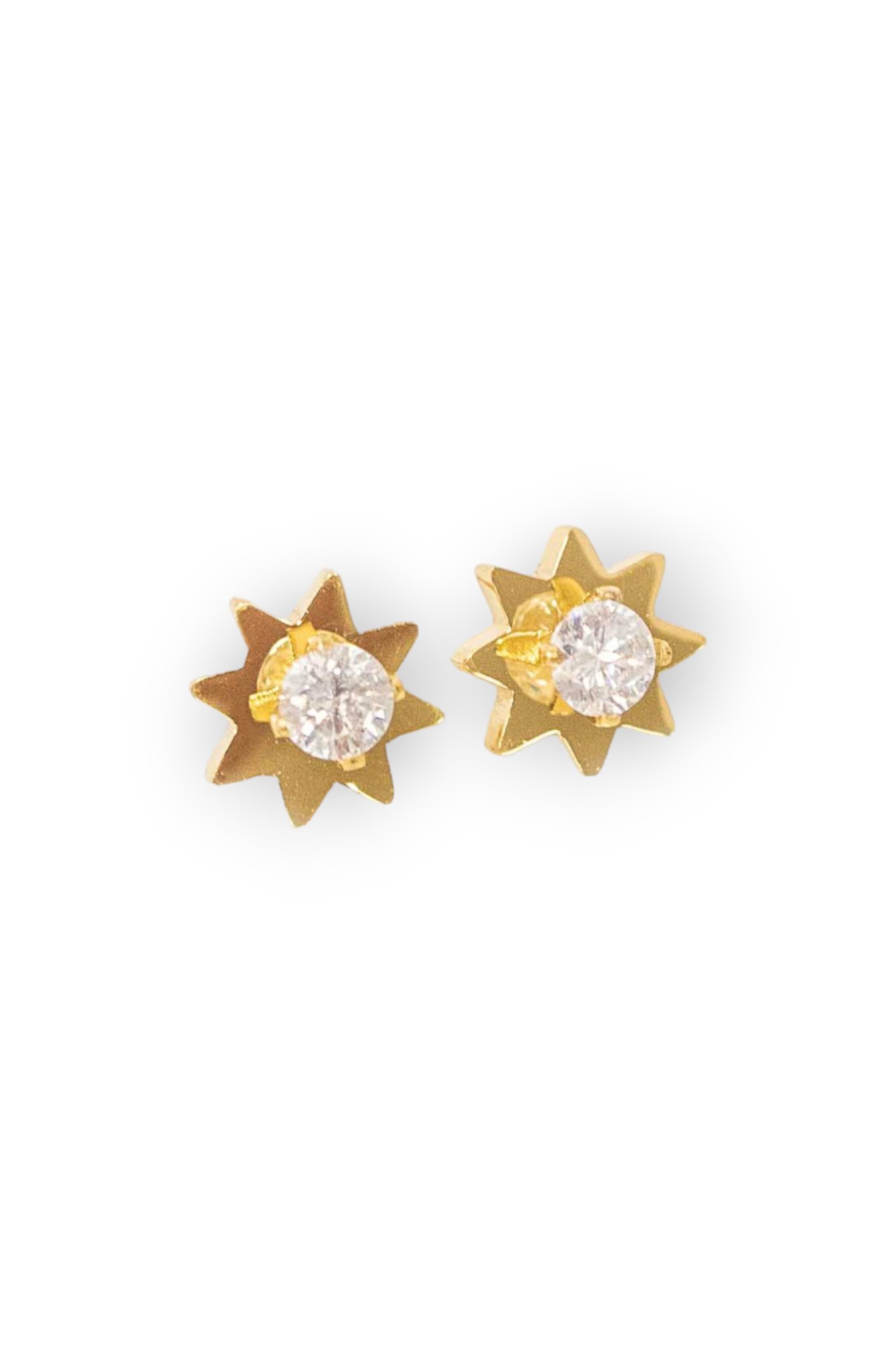 Star Aura Gold Rhinestone Stud Earrings-Jewelry-Lovoda-L. Mae Boutique &amp; Wild Mabel Clothing