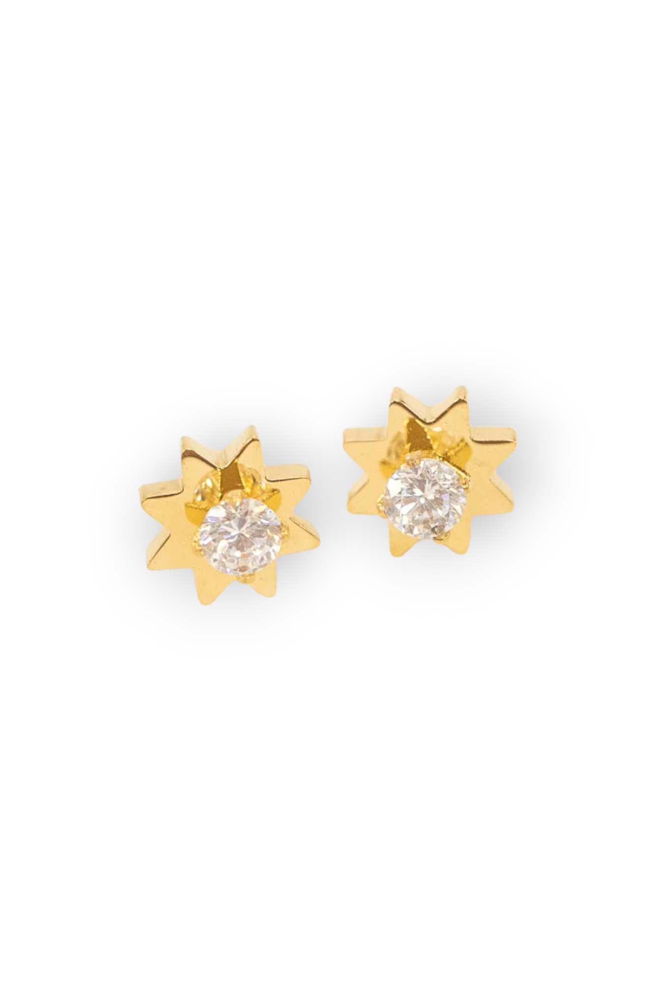 Star Aura Gold Rhinestone Stud Earrings-Jewelry-Lovoda-L. Mae Boutique &amp; Wild Mabel Clothing