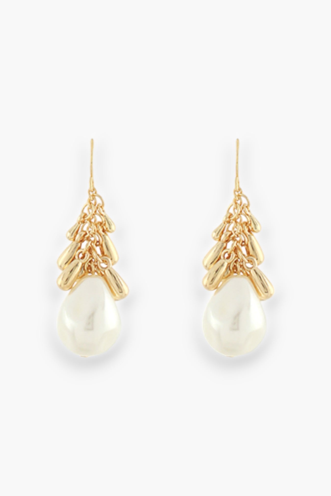 Teardrop Pearl Dangle Earrings-Jewelry-Golden Stella-L. Mae Boutique & Wild Mabel Clothing