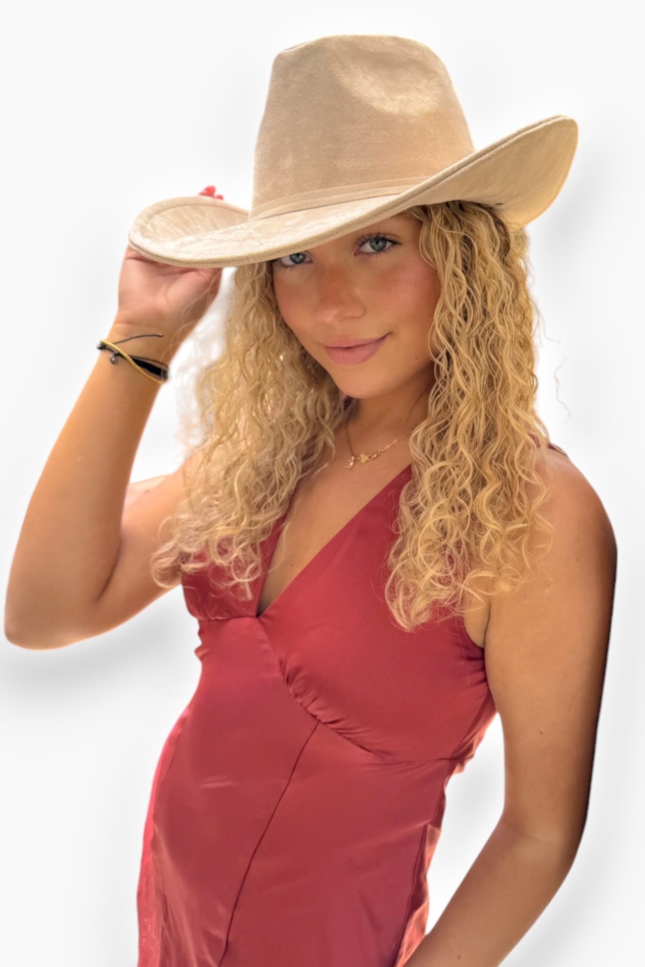 Telluride Beuge Suede Cowboy Hat-Accessories-C.C Beanie-L. Mae Boutique &amp; Wild Mabel Clothing