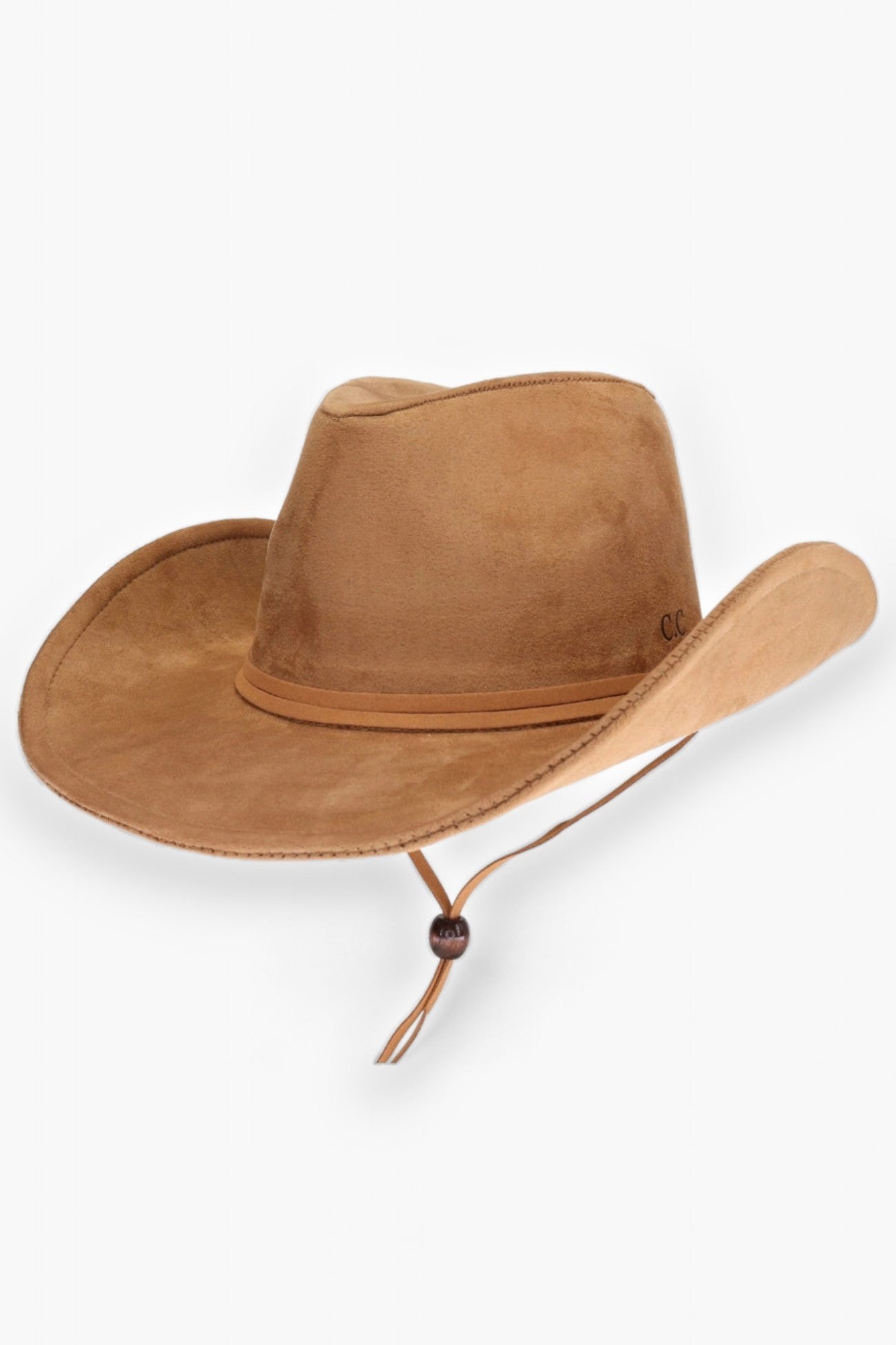 Telluride Camel Suede Cowboy Hat-Accessories-C.C Beanie-L. Mae Boutique &amp; Wild Mabel Clothing