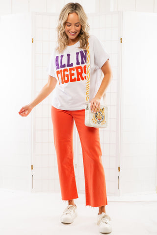 The All In Tigers Chenille Team Top-Tops-Stewart Simmons-L. Mae Boutique & Wild Mabel Clothing