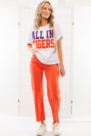 The All In Tigers Chenille Team Top-Tops-Stewart Simmons-L. Mae Boutique & Wild Mabel Clothing