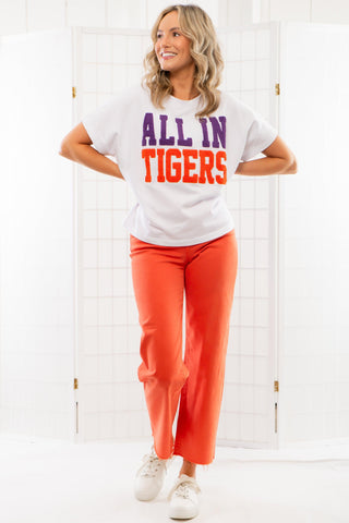 The All In Tigers Chenille Team Top-Tops-Stewart Simmons-L. Mae Boutique & Wild Mabel Clothing