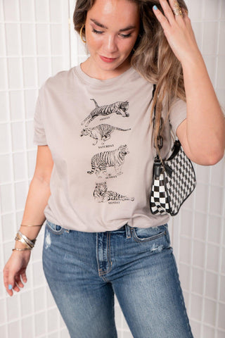 Tiger Days Graphic Tee-Tops-Tres Bien-L. Mae Boutique & Wild Mabel Clothing