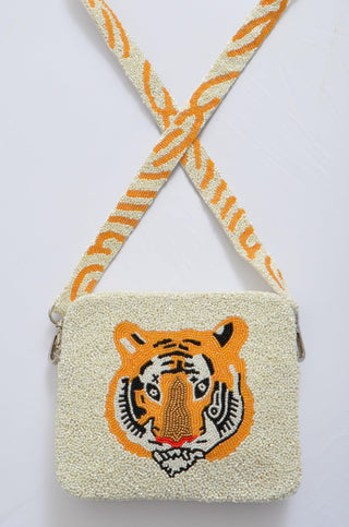 Tiger Face Beaded Bag-Accessories-Tiana Designs-L. Mae Boutique & Wild Mabel Clothing