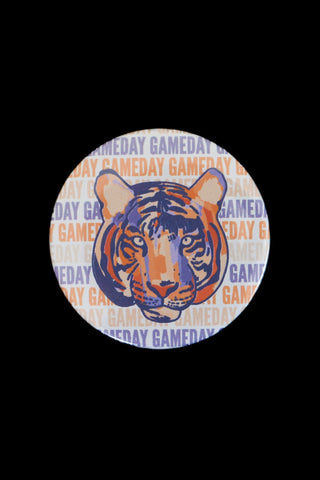 Tiger Orange & Purple Gameday Button-Accessories-Thanks For Everything-L. Mae Boutique & Wild Mabel Clothing