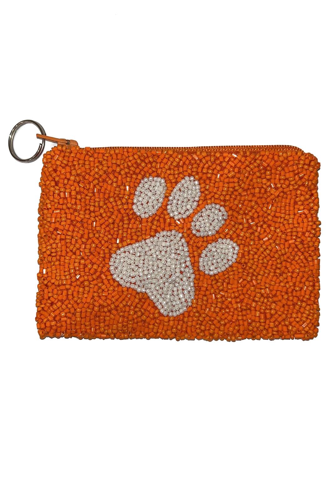 Tiger Paw Beaded Coin Pouch-Accessories-Tiana Designs-L. Mae Boutique &amp; Wild Mabel Clothing