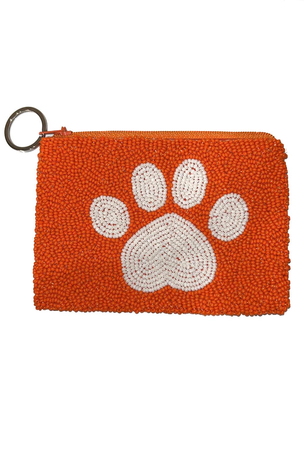 Tiger Paw Beaded Coin Pouch-Accessories-Tiana Designs-L. Mae Boutique &amp; Wild Mabel Clothing