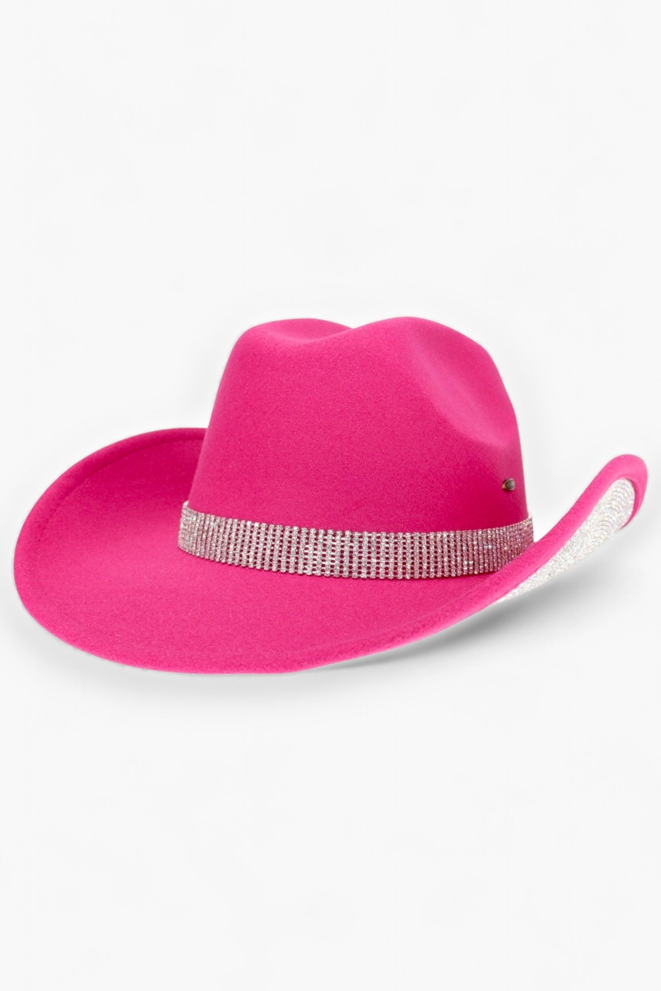 Tinseltown Hot Pink Rhinestone Trim Cowboy Hat-Accessories-C.C Beanie-L. Mae Boutique & Wild Mabel Clothing