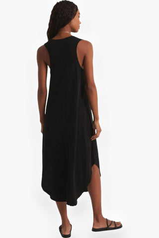 Z Supply Black Reverie Slub Mini Dress-Z Supply-L. Mae Boutique