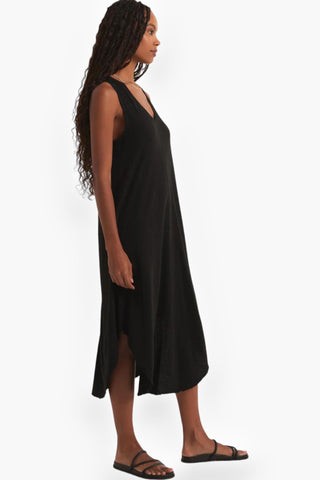 Z Supply Black Reverie Slub Mini Dress-Z Supply-L. Mae Boutique