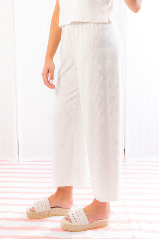 Z Supply Cloud Dancer Beachy Rib Terry Pant-Bottoms-Z Supply-L. Mae Boutique & Wild Mabel Clothing