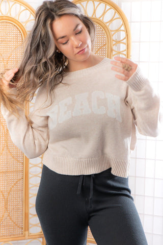Z Supply Light Oatmeal Heather Beach Sweater-Z Supply-L. Mae Boutique
