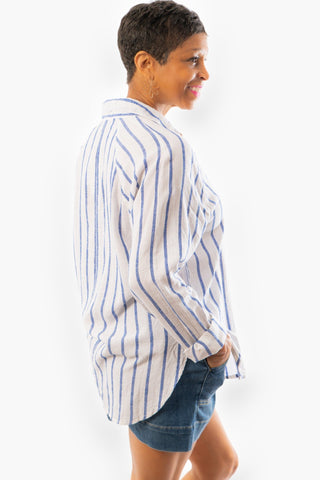 Z Supply Palace Blue Perfect Line Top-Z Supply-L. Mae Boutique