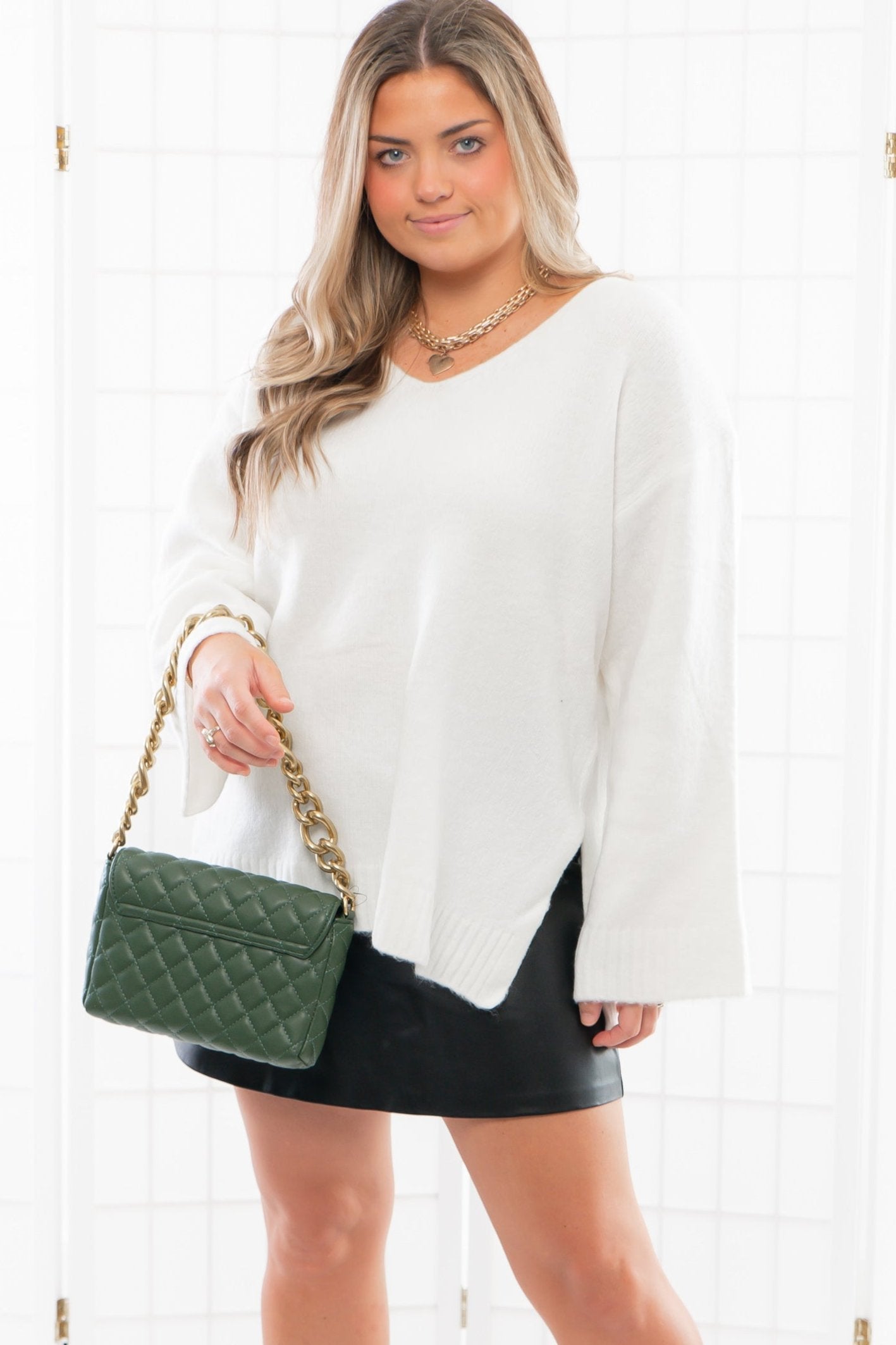 Z Supply Sea Salt Modern V-Neck Sweater-Tops-Z Supply-L. Mae Boutique & Wild Mabel Clothing