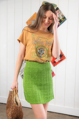 Zoe Cool Green Crochet Knit Mini Skirt-Bottoms-By Together-L. Mae Boutique & Wild Mabel Clothing