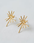 Unique vintage-inspired floral drop earrings
Lightweight gold statement earrings for all-day wear