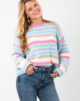 Cloud Nine Pastel Striped Sweater