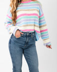 Cloud Nine Pastel Striped Sweater
