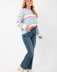Cloud Nine Pastel Striped Sweater