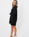 Spanx Very Black AirEssentials Half Zip Dress