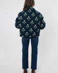 Bluebell Blooms Navy Reversible Block Print Jacket