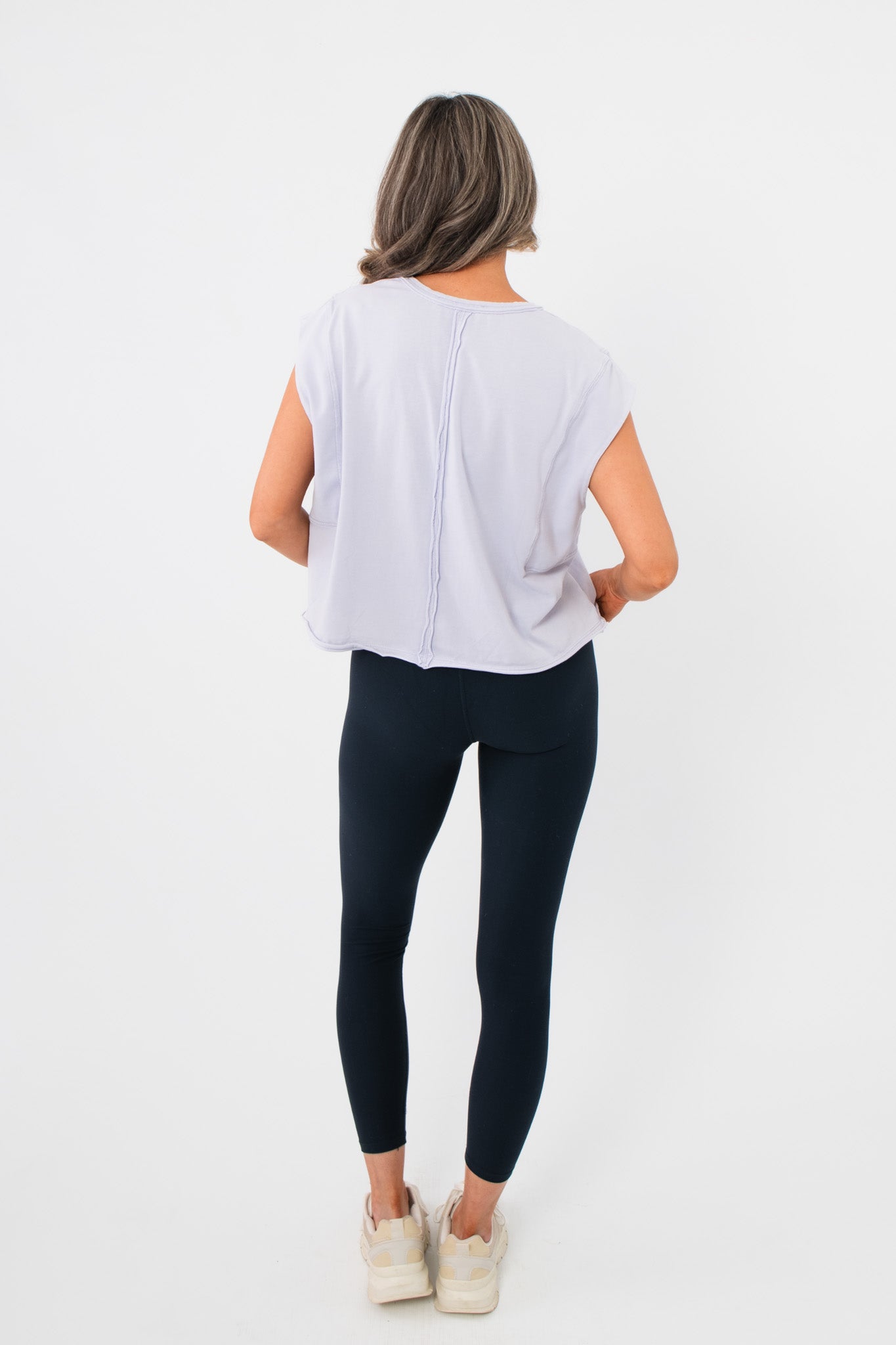 Bree Lavender Sleeveless Tee