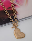 Vintage Gold Heart Necklace