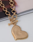 Vintage Gold Heart Necklace