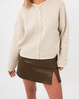 Piper Cream Stripe Cardigan
